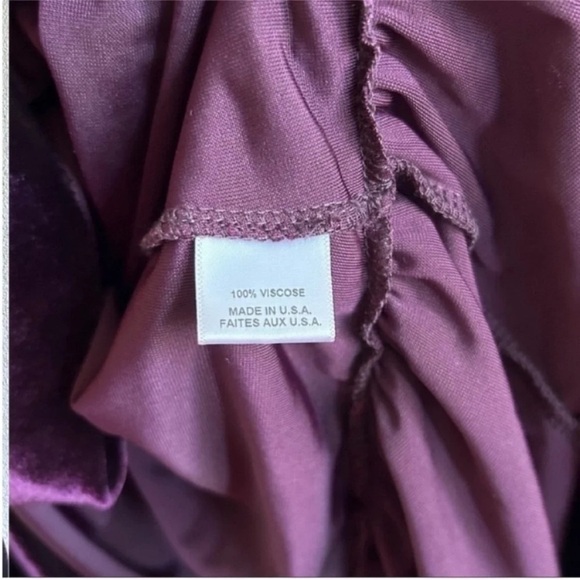 Misa Los Angeles Corrine Velvet Wrap Mini Dress Purple NWT - Picture 10 of 10